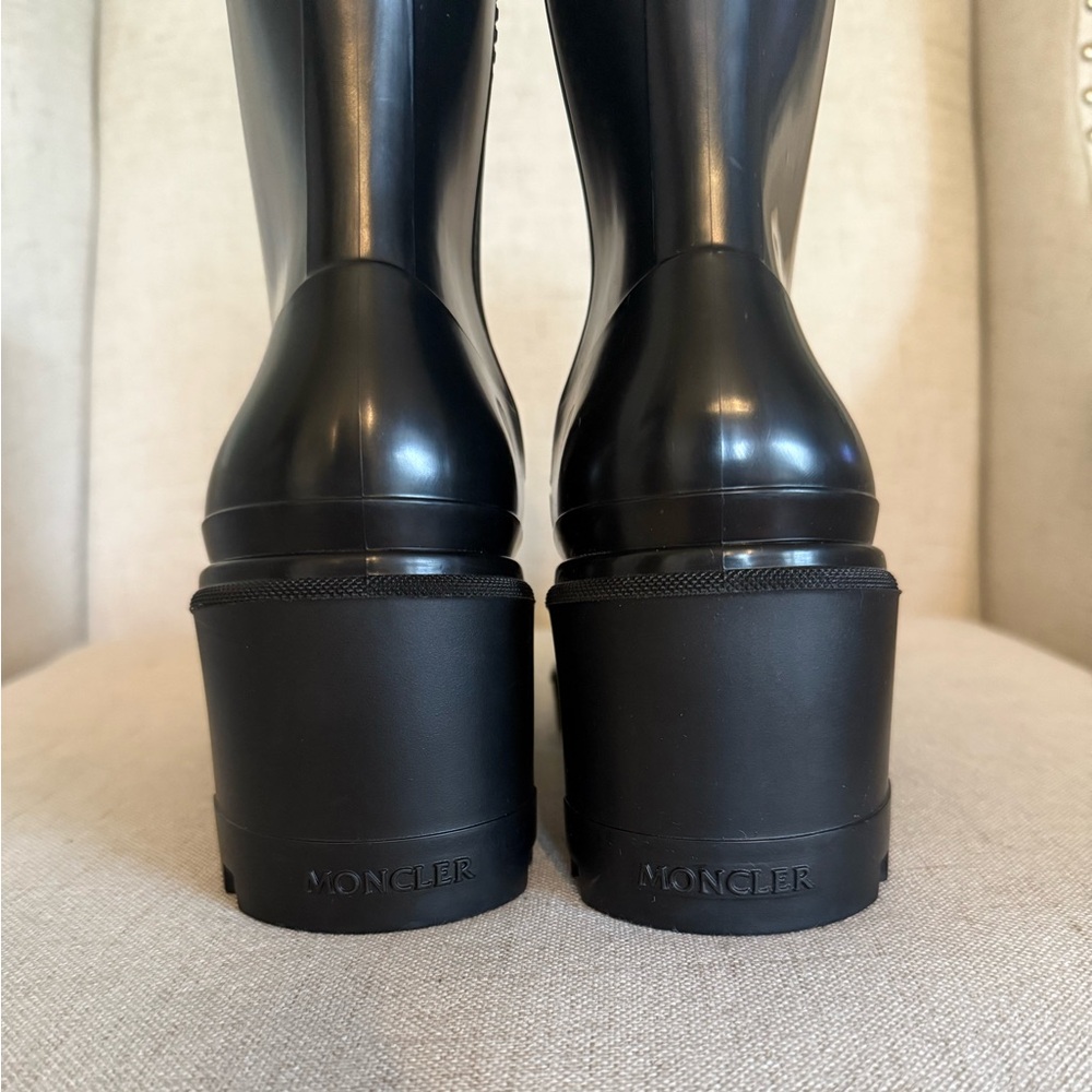 Moncler Black Loftgrip Rain Boots - Picture 12 of 13